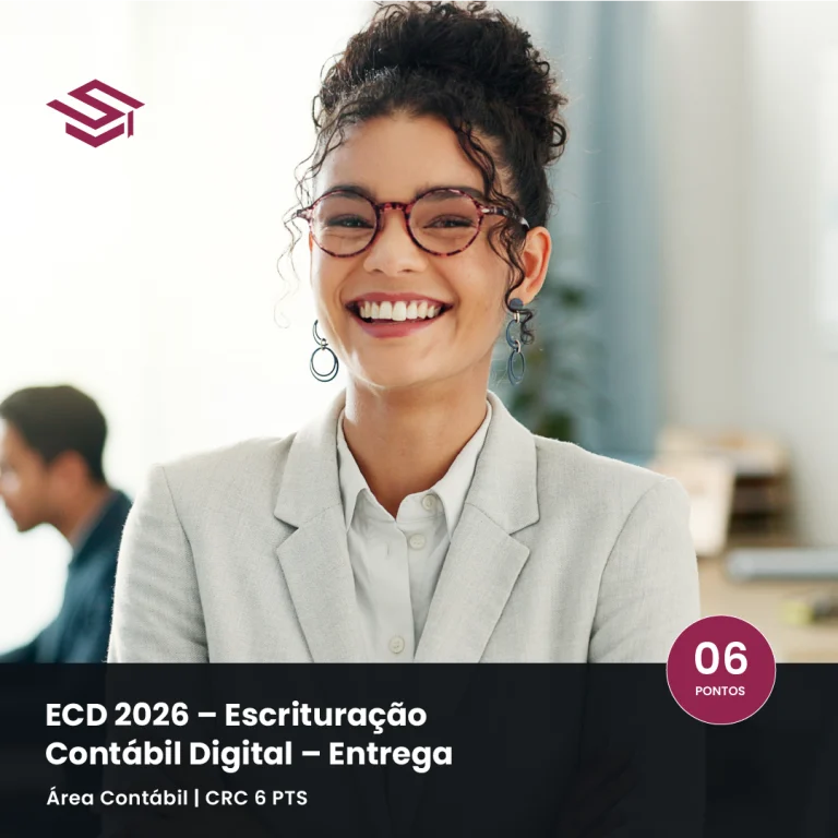 Profissional contábil estudando a ECD 2026 para entrega da escrituração contábil digital com segurança