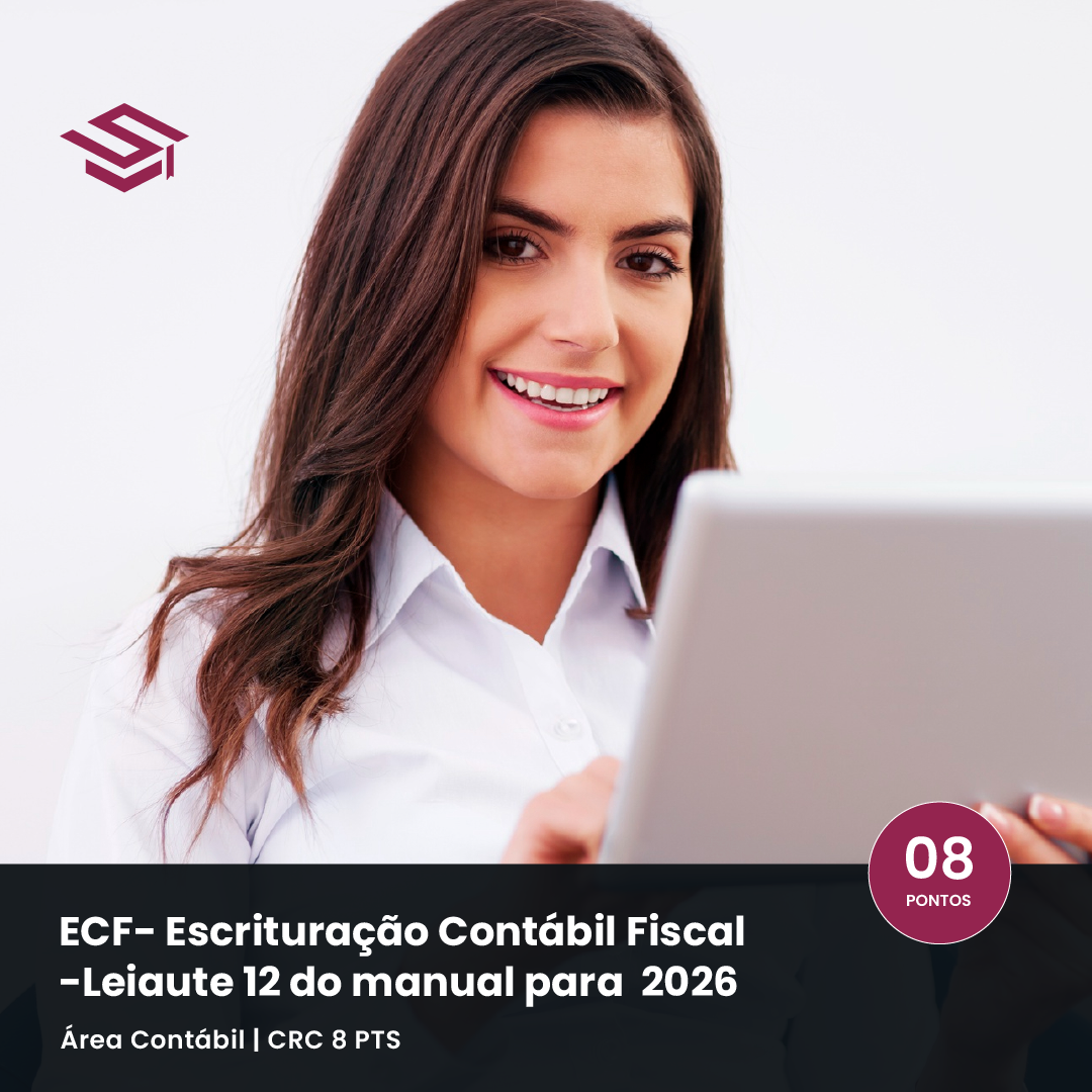 Aluna da Escola Superior usando tablet, representando o curso ECF 2026 sobre exclusões do E-Lalur e mudanças no relacionamento