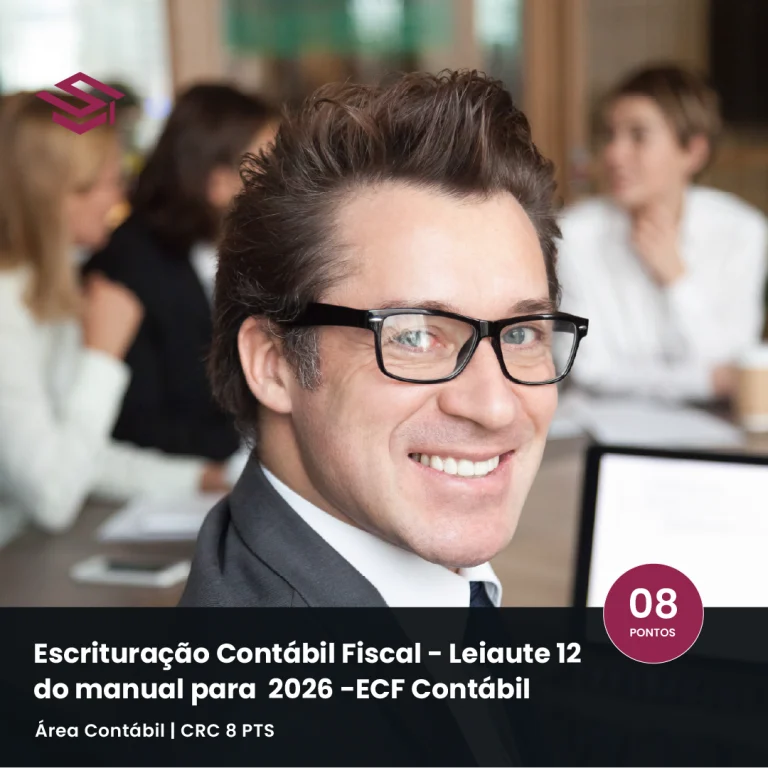 Aluno em sala de aula representando o curso ECF 2026 e o Leiaute 12 do manual da ECF